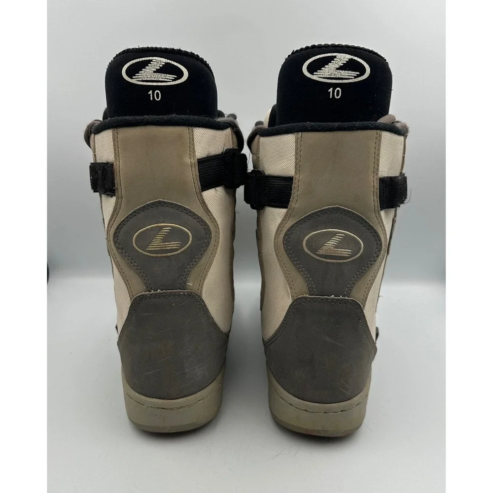 Lamar Retro Snowboard Boots Universe Adult W10 M8.5 Tan Gray Lace‎ Up Strap Vtg